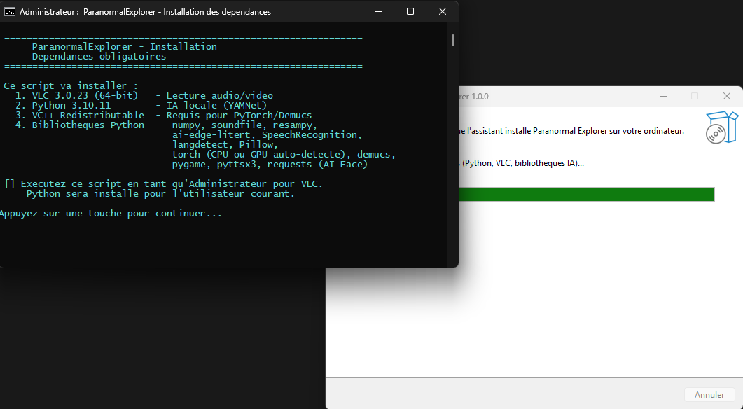 Script de dependances
