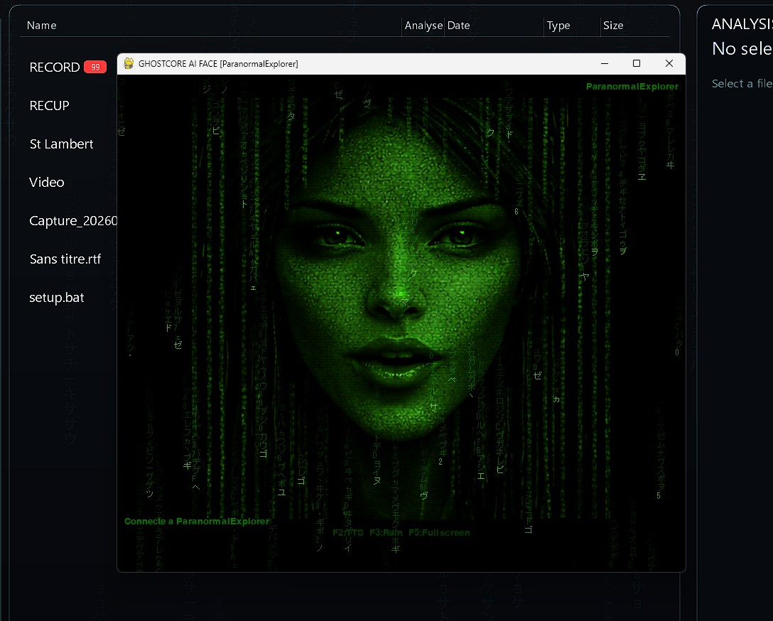 Ghostcore AI Face — Fenetre independante